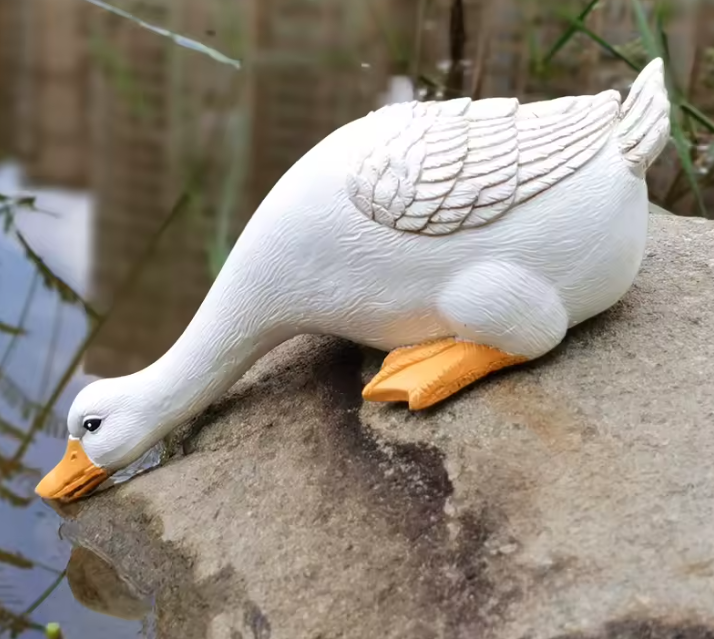 Drinking Duck Statue